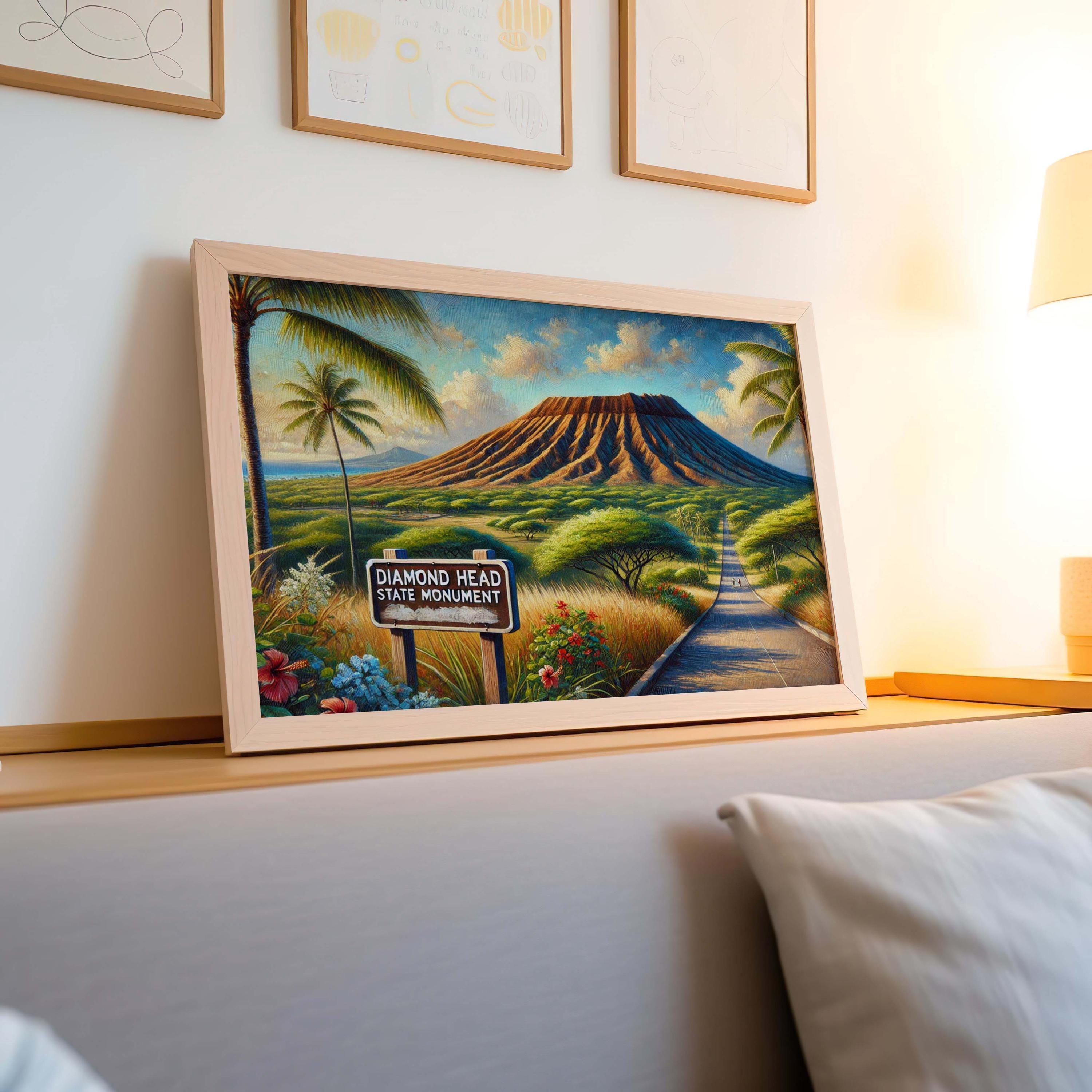 Diamond Head State Monument Poster - Hawaii, USA