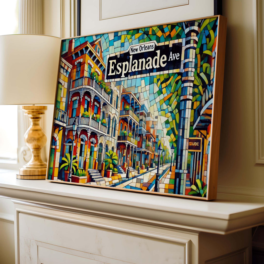 Esplanade Avenue Print - New Orleans, Louisiana, USA