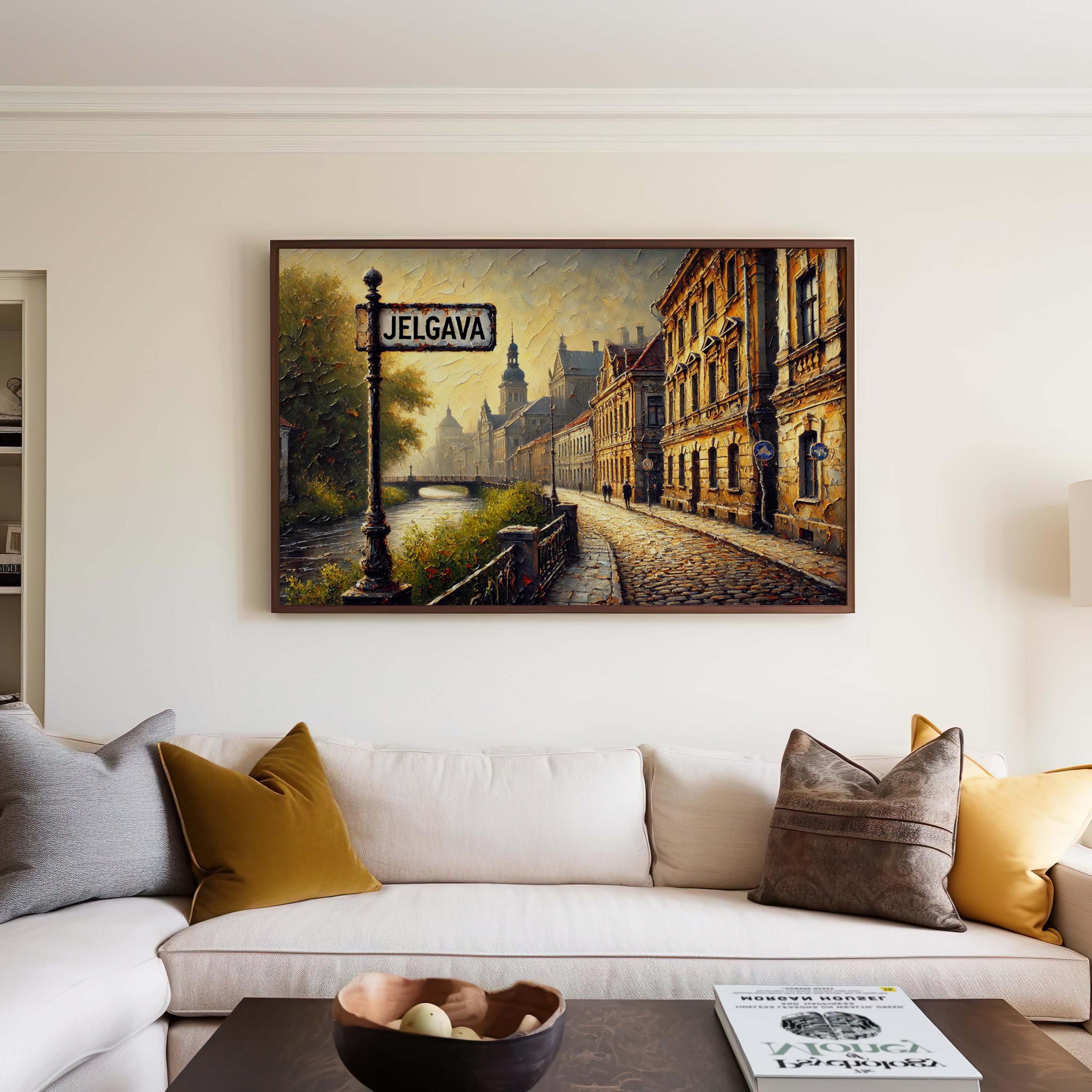 Jelgava Cityscape Wall Art - Latvia