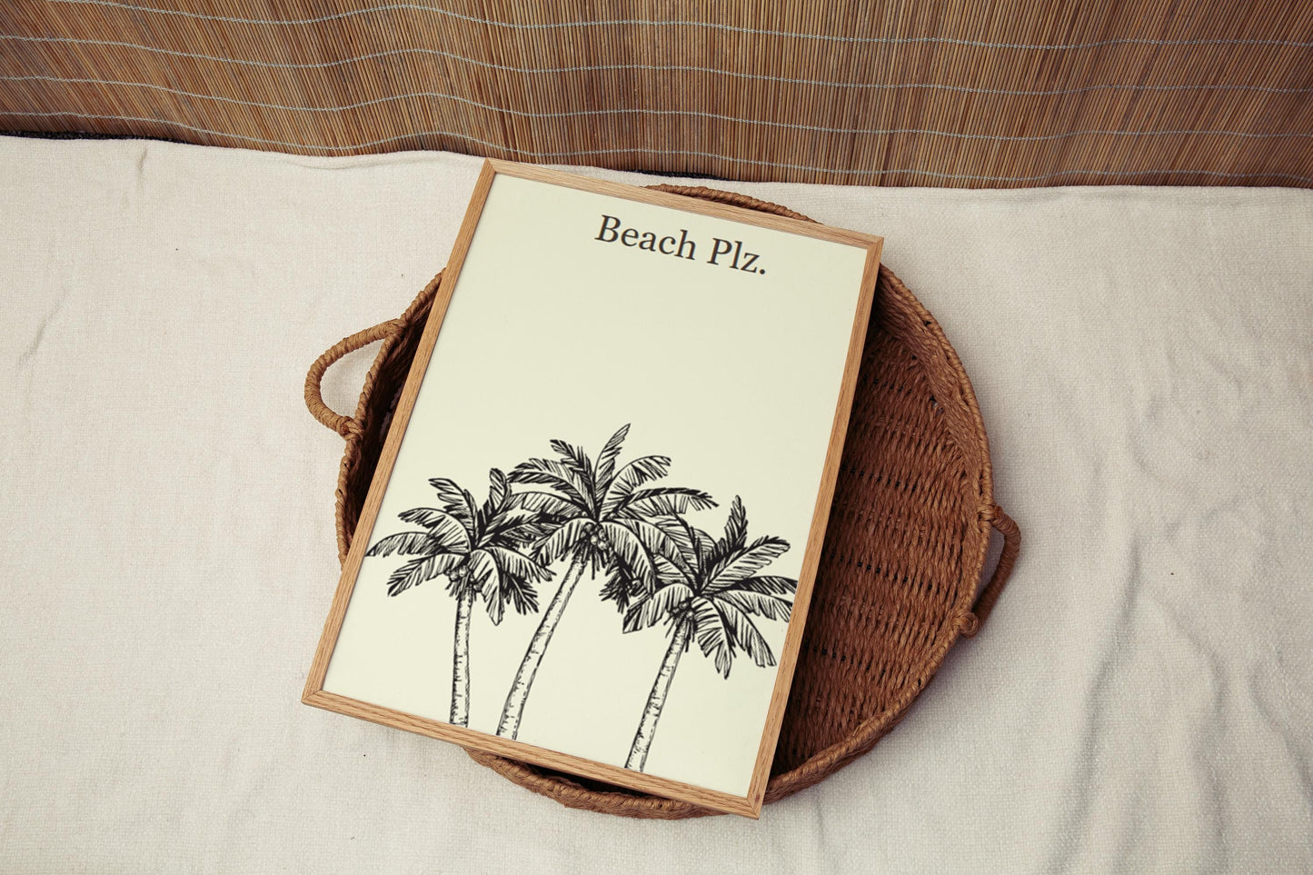 Girl Art Beach Wall Decor, College Dorm Print, Travel & Home Decor, Housewarming Gift, Stylish College Wall Artwork for Girls Room