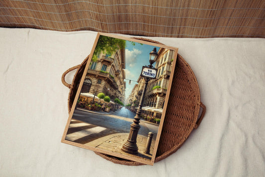 Milan Via Torino Wall Art Print – Italy Travel Poster, Milan Gift, Italian Souvenir, Housewarming Decor, Modern Cityscape Art Print