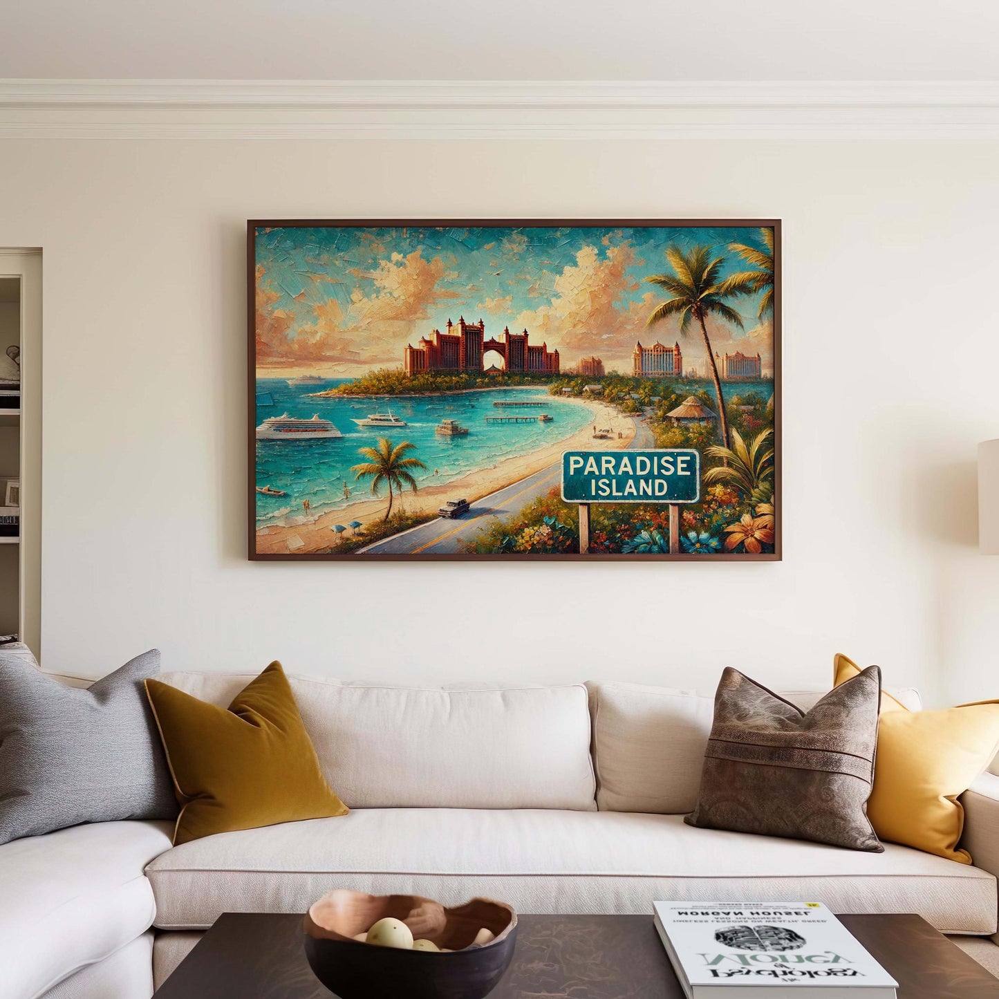 Paradise Island Bahamas Art Print: Tropical Beach Wall Decor