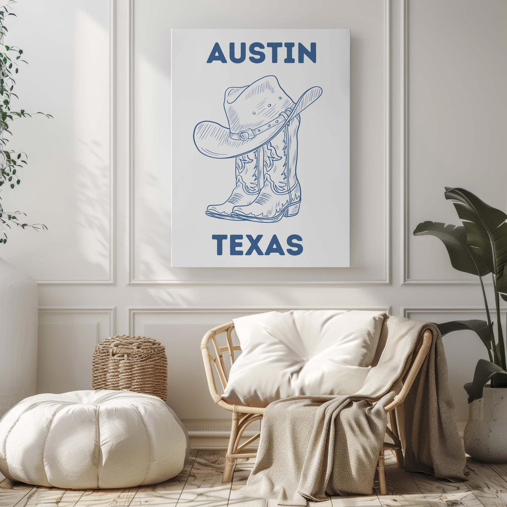 Boots And Hat Wall Art - Austin, Texas, USA