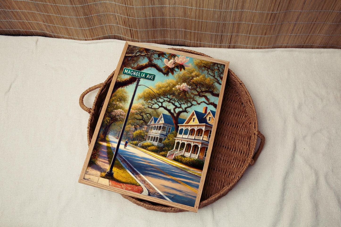 Magnolia Ave Wall Art Orlando Florida Print, Cityscape Travel Poster, Housewarming Gift, Downtown Energy, House Art Decor, Personalized Gift