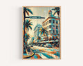 Flagler St Print Coastal - Miami, Florida, USA