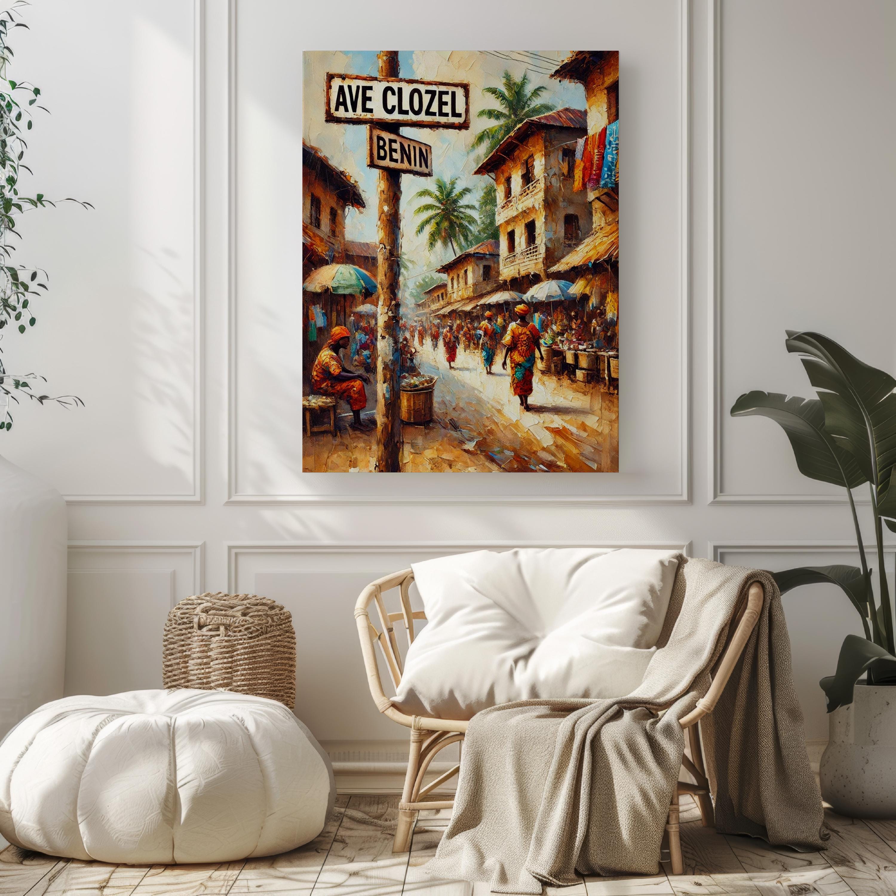 Avenue Clozel Cityscape Print - Cotonou, Benin