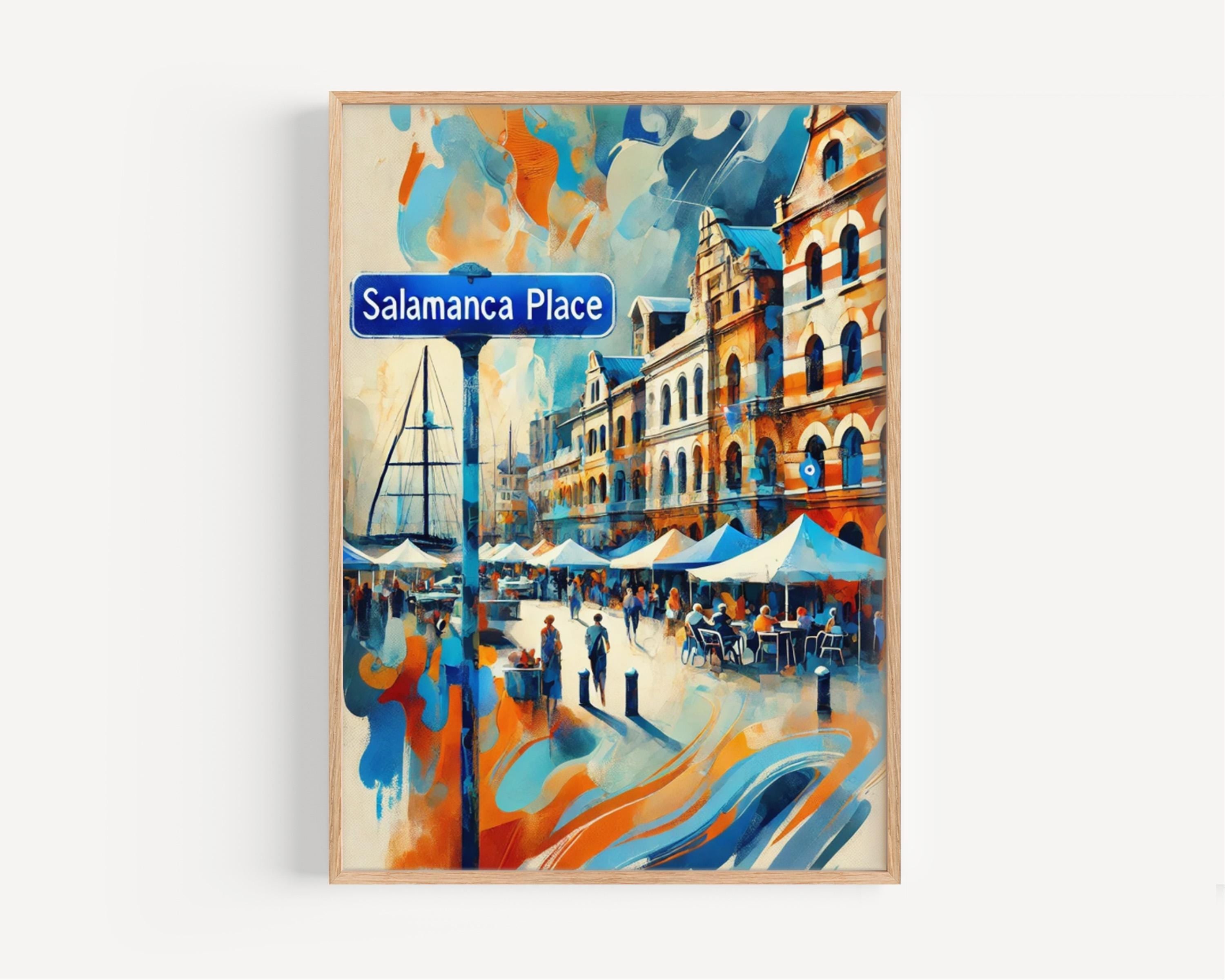 Australia Art Salamanca Place Wall Art Print – Australia Art Salamanca Place, Australia, Oceania
