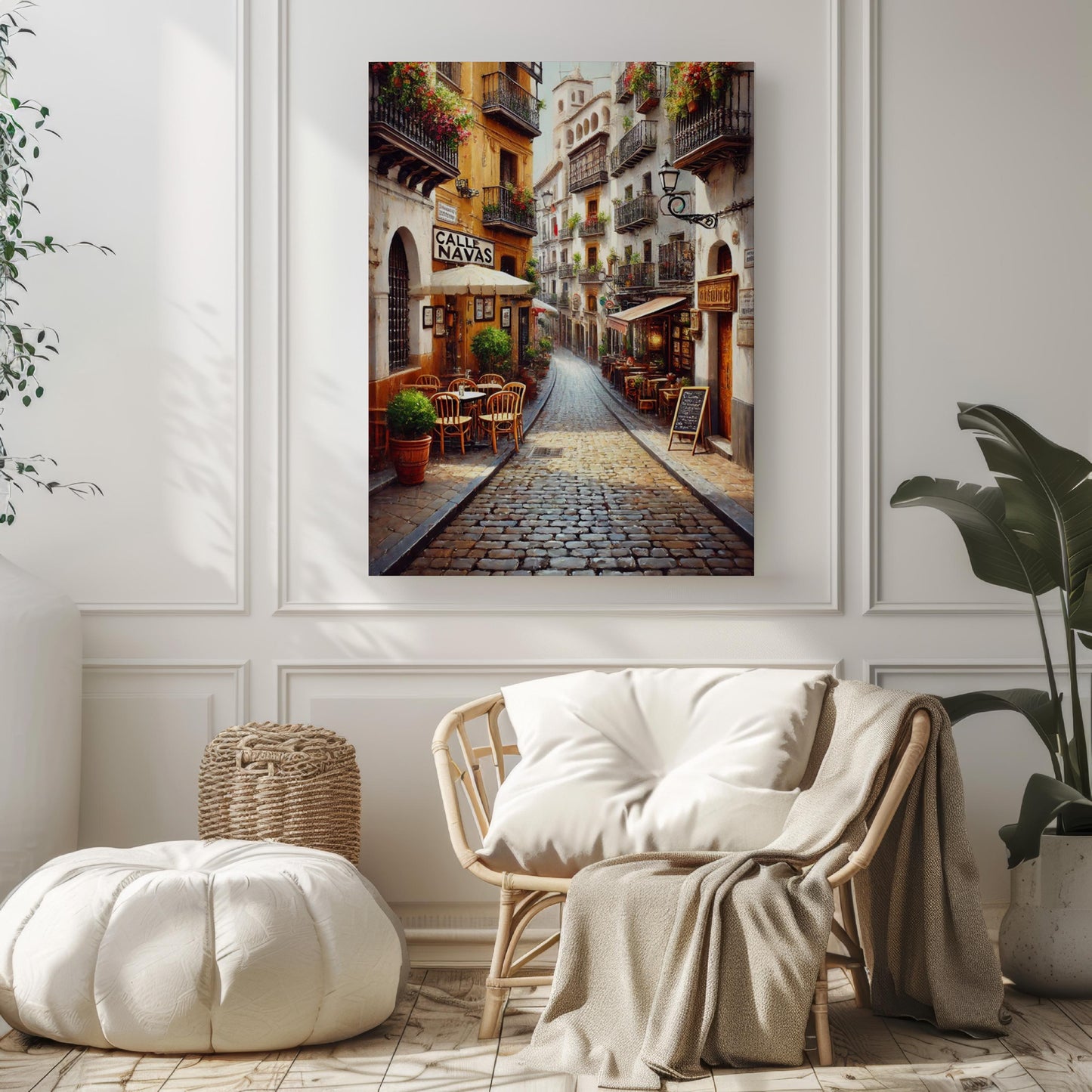 Granada Spain Street Sign Print: Calle Navas Travel Art