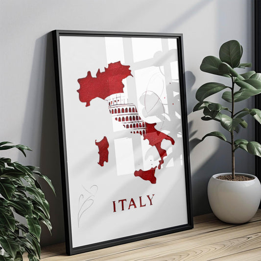 Colosseum Wall Art Print, Italian Travel Decor, Italy Gift, Historic Rome Illustration, Home & Housewarming Artwork, Unique Italy Poster