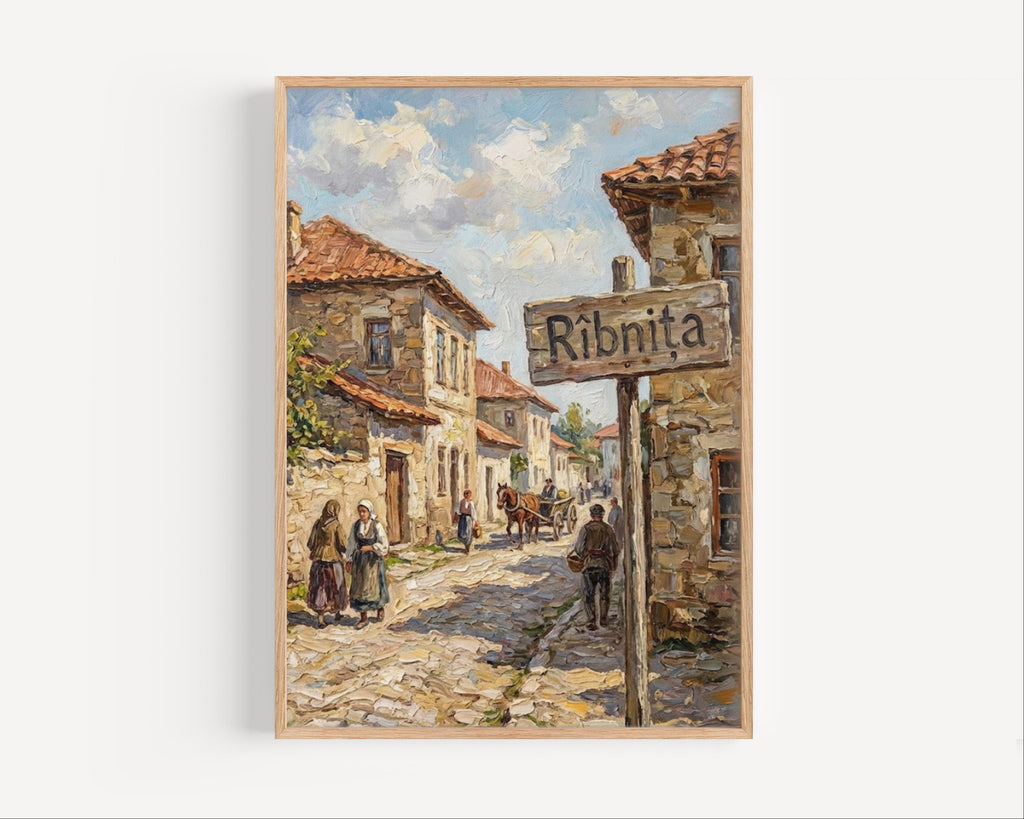 Ribnita Moldova Wall Art Print: Dniester River Travel Poster