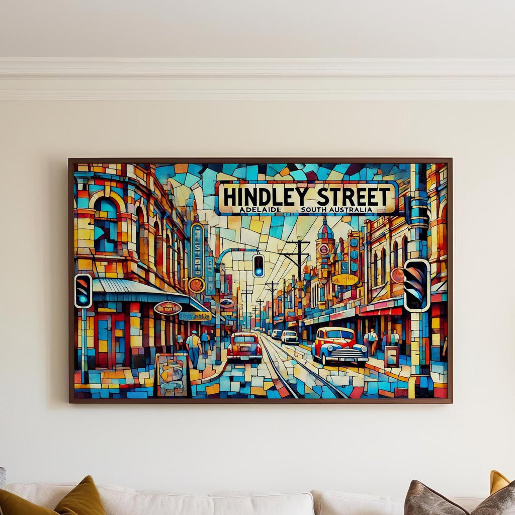 Hindley Street Print - Adelaide, South Australia, Australia