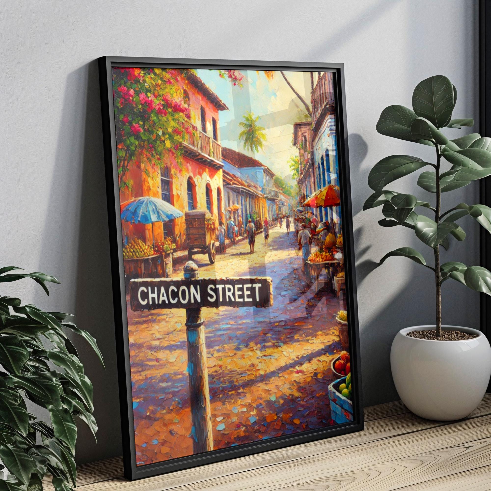 Chacon Street Poster - Port of Spain, Trinidad and Tobago