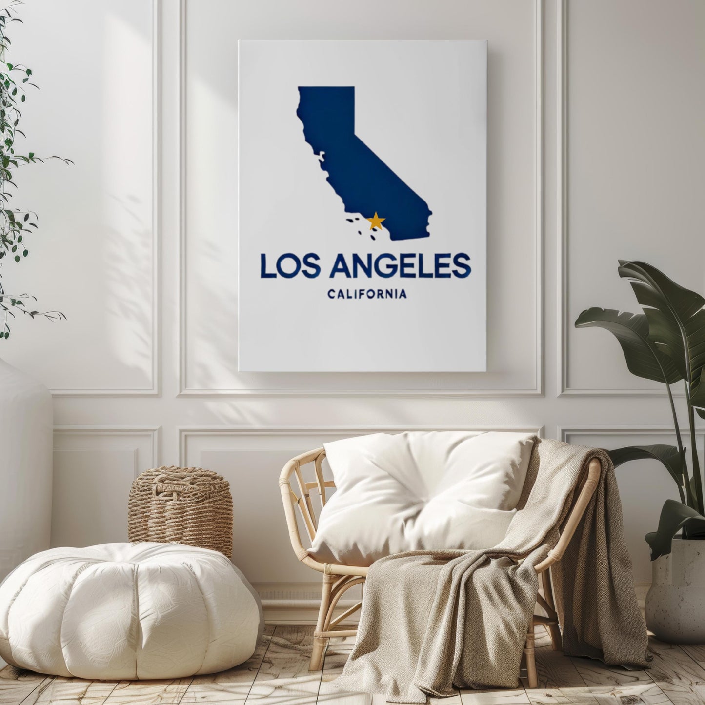 Los Angeles Wall Art Print, California Home Decor, LA Souvenir, Travel Poster, College Dorm Gift, Housewarming Art, Modern LA Map Design