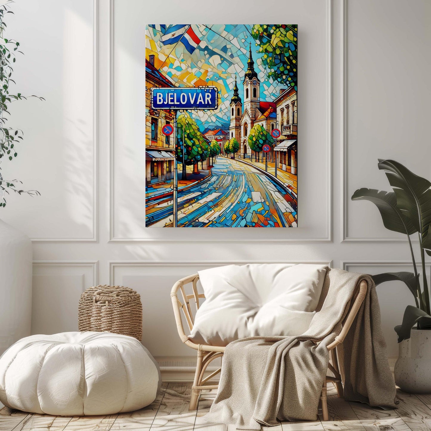 Bjelovar Art Print - Croatian City Wall Art Travel Poster, Europe Home Decor, Housewarming Gift & Bjelovar Travel Souvenir
