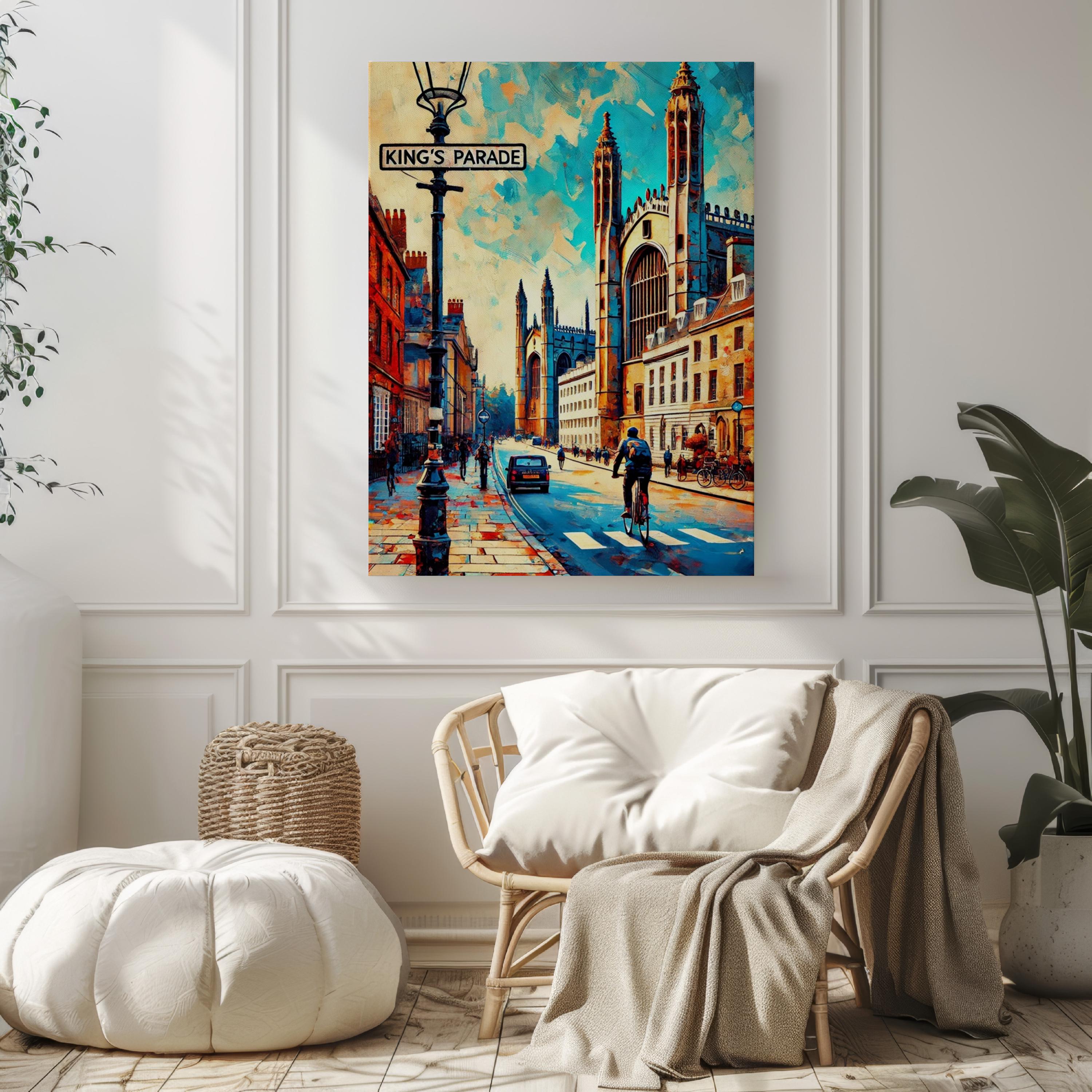 King's Parade Print - Cambridge, United Kingdom