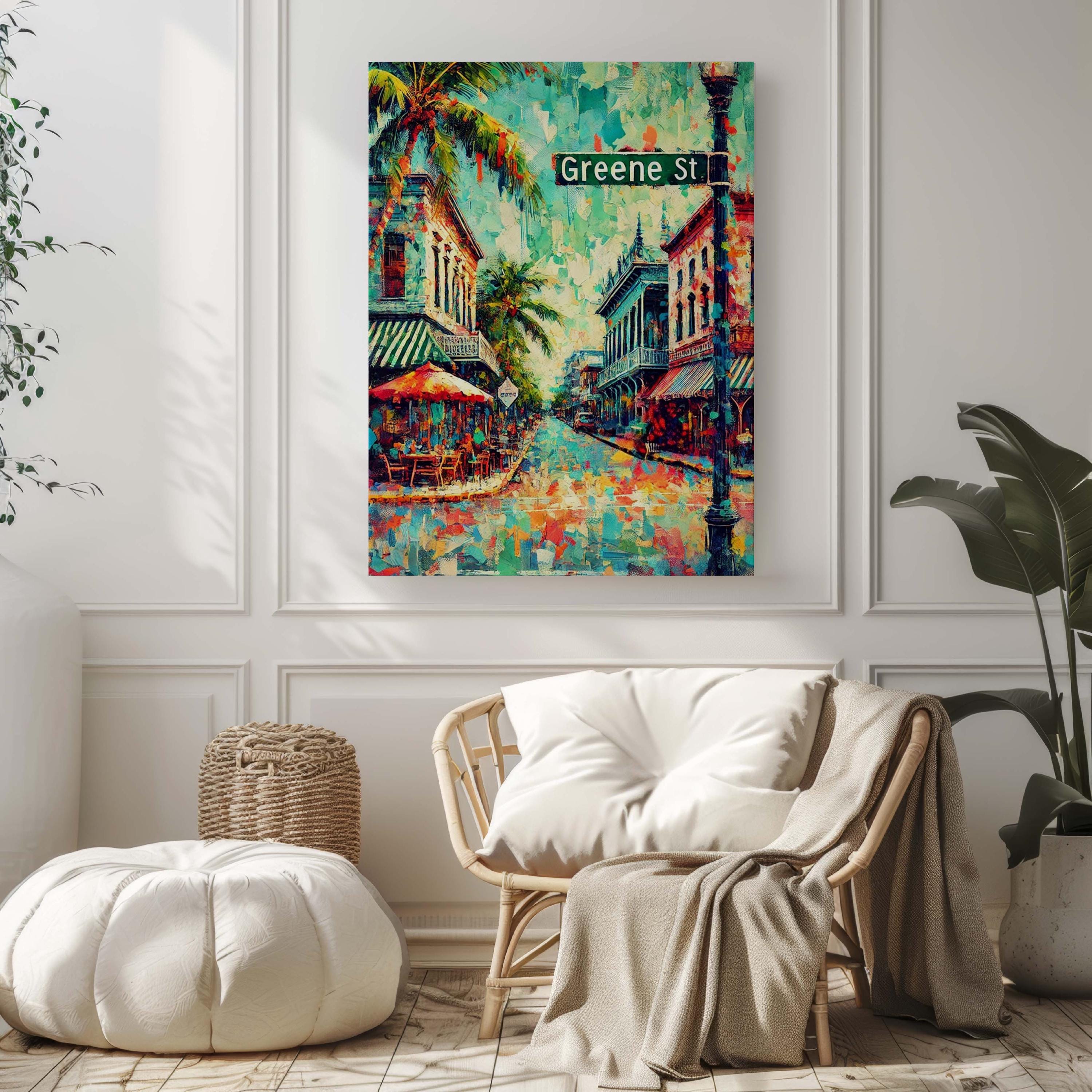 Greene St Coastal Print - Key West, Florida, USA