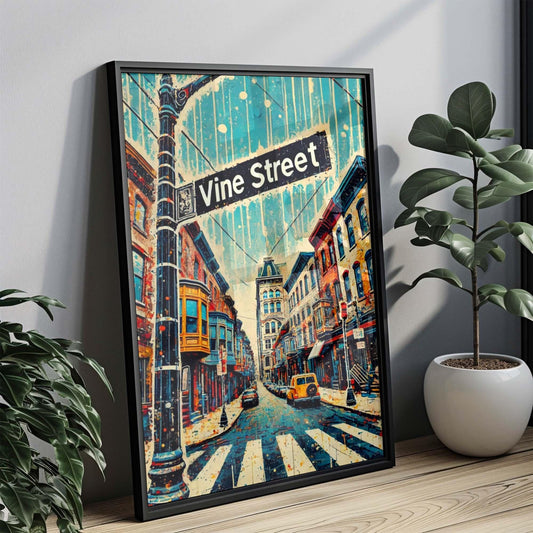 Vine Street Wall Art, Vine St Print, Philadelphia Artwork, Philly Gift, Travel Print, Travel Poster, Housewarming Gift, Pennsylvania Artwork