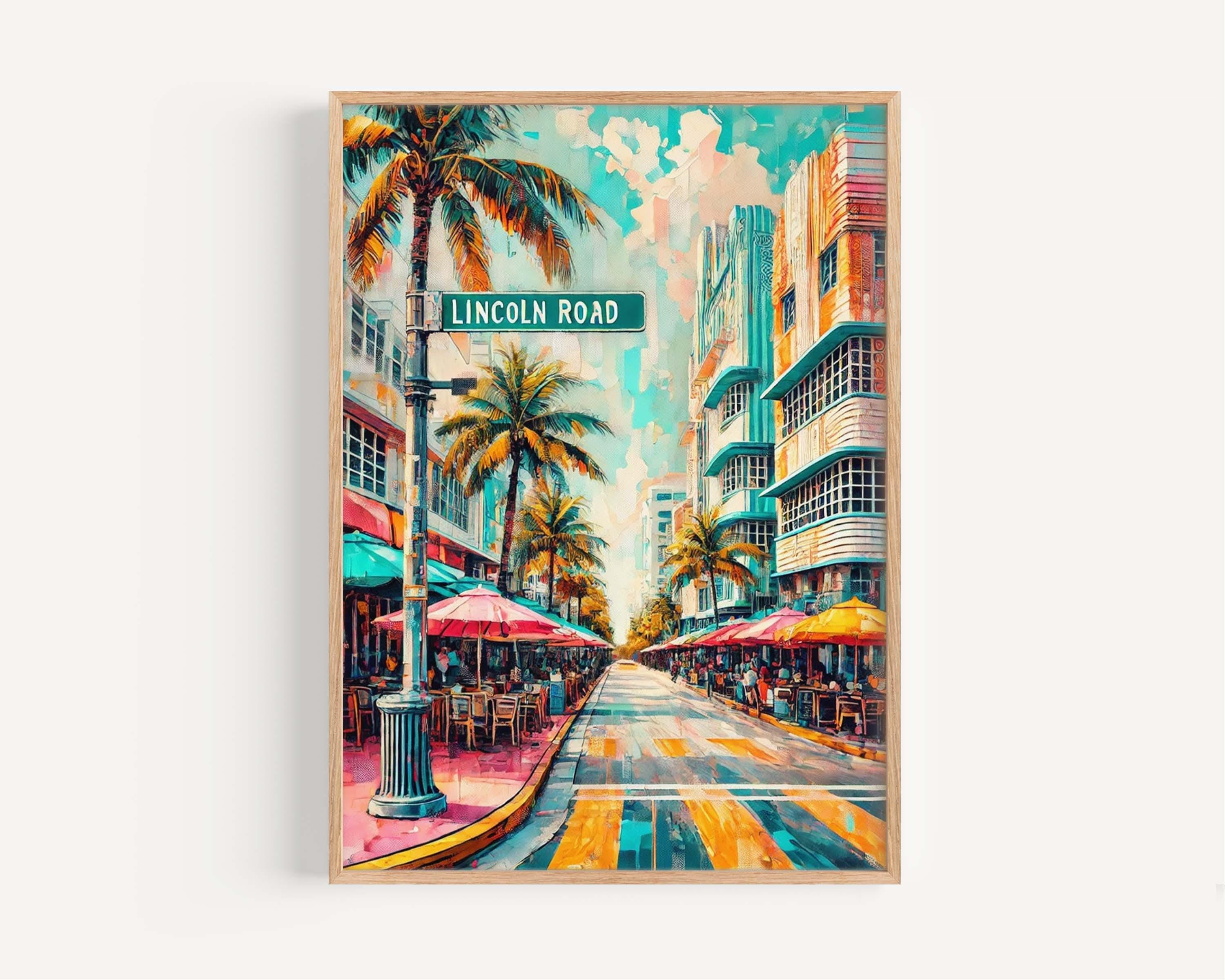 Lincoln Road Print Coastal - Miami Beach, Florida, USA
