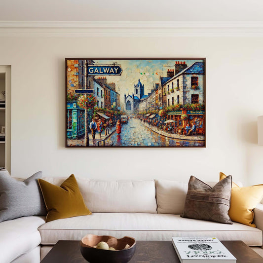 Galway Art Print - Ireland City Wall Art, Travel Poster, European Home Decor, Housewarming Gift, Irish Travel Print, Galway Ireland Artwork