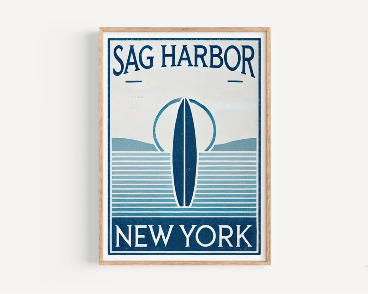 Sag Harbor Coastal Print - New York, USA