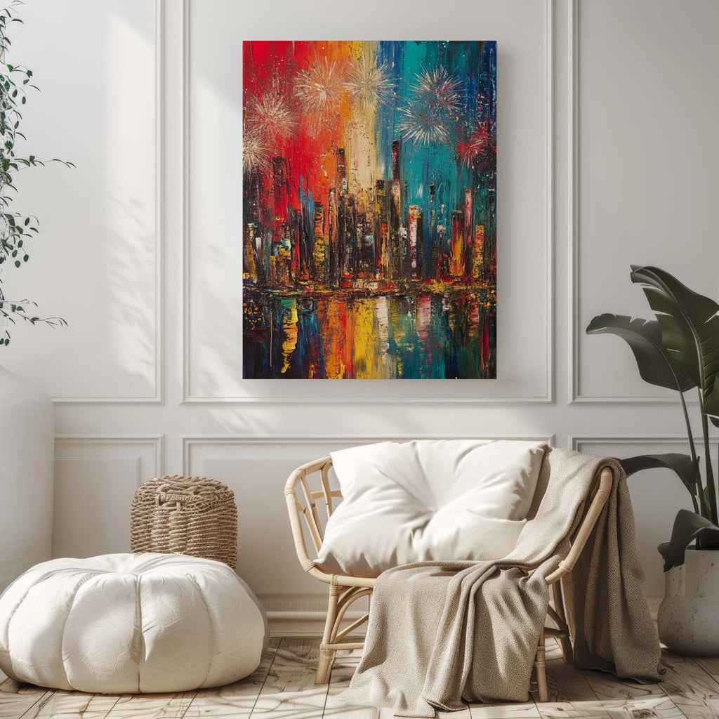 City Skyline Print Modern - United States