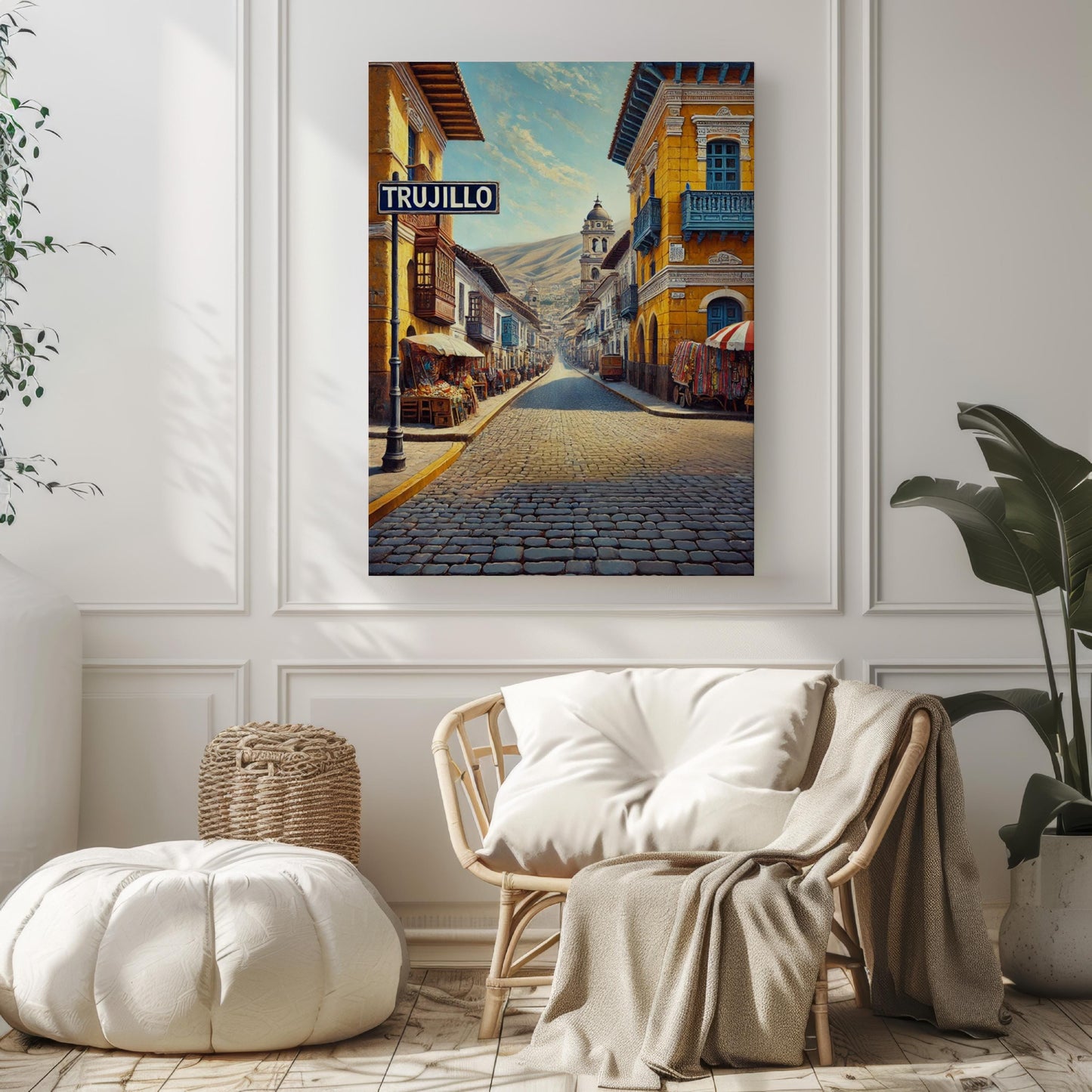 Travel Wall Art Trujillo Print Peru Souvenir Travel Poster South American Art Housewarming Gift