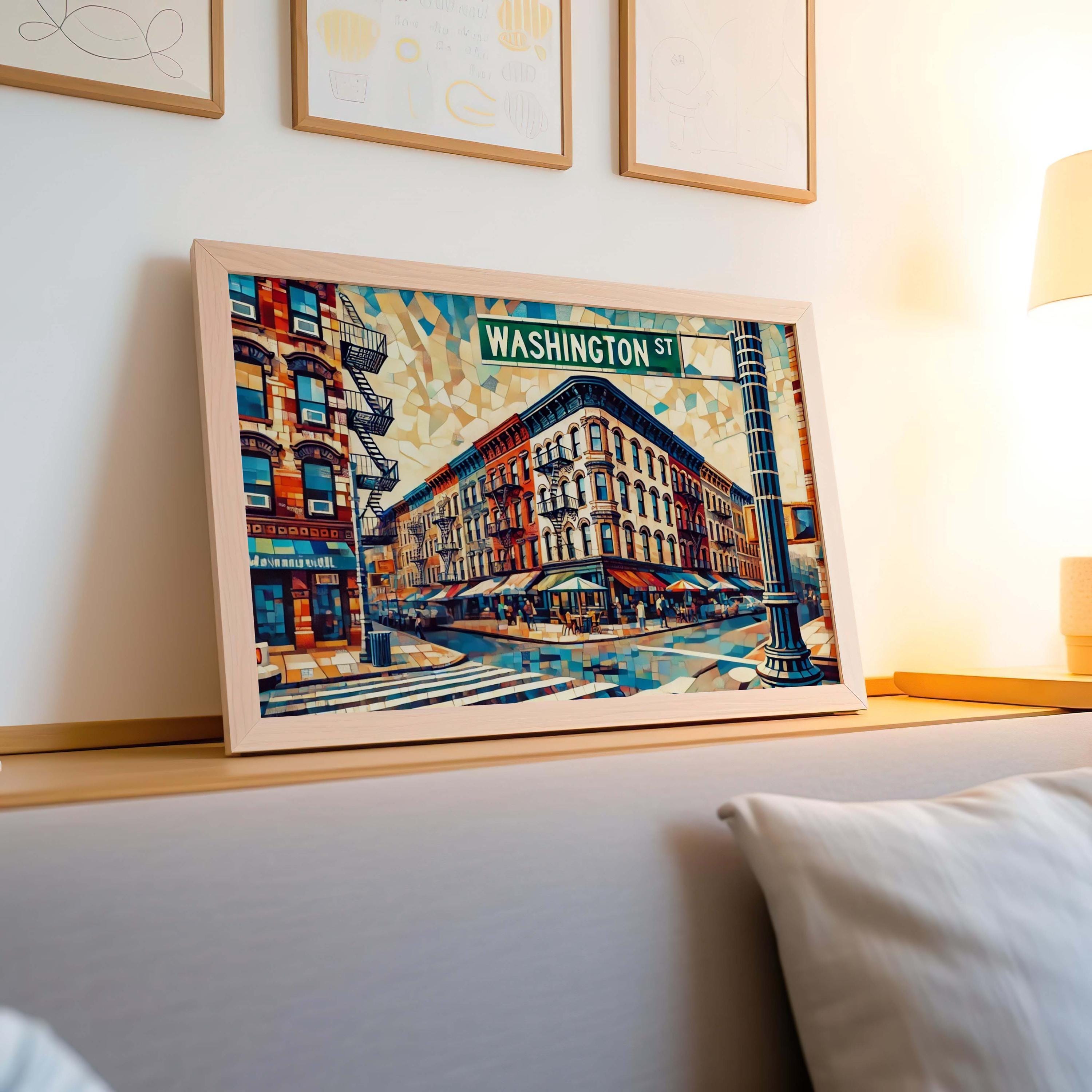 Washington Street Print - Hoboken, New Jersey, USA