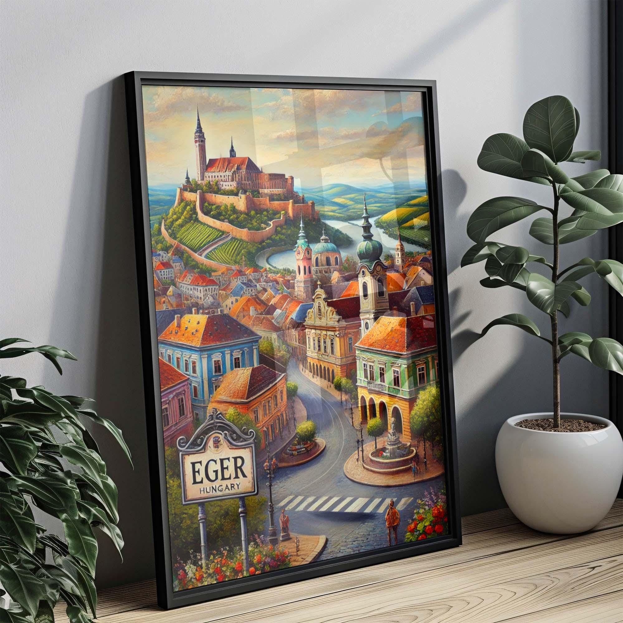 Eger Print Cityscape - Eger, Hungary