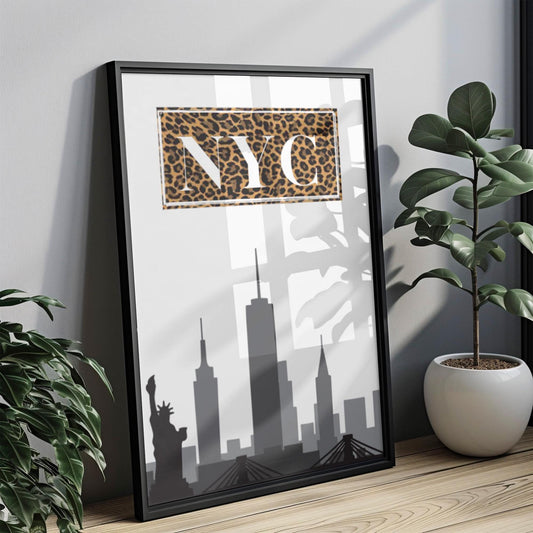 New York Wall Art NYC Skyline Print Dorm Room Decor College Gift Travel Home Decor Housewarming
