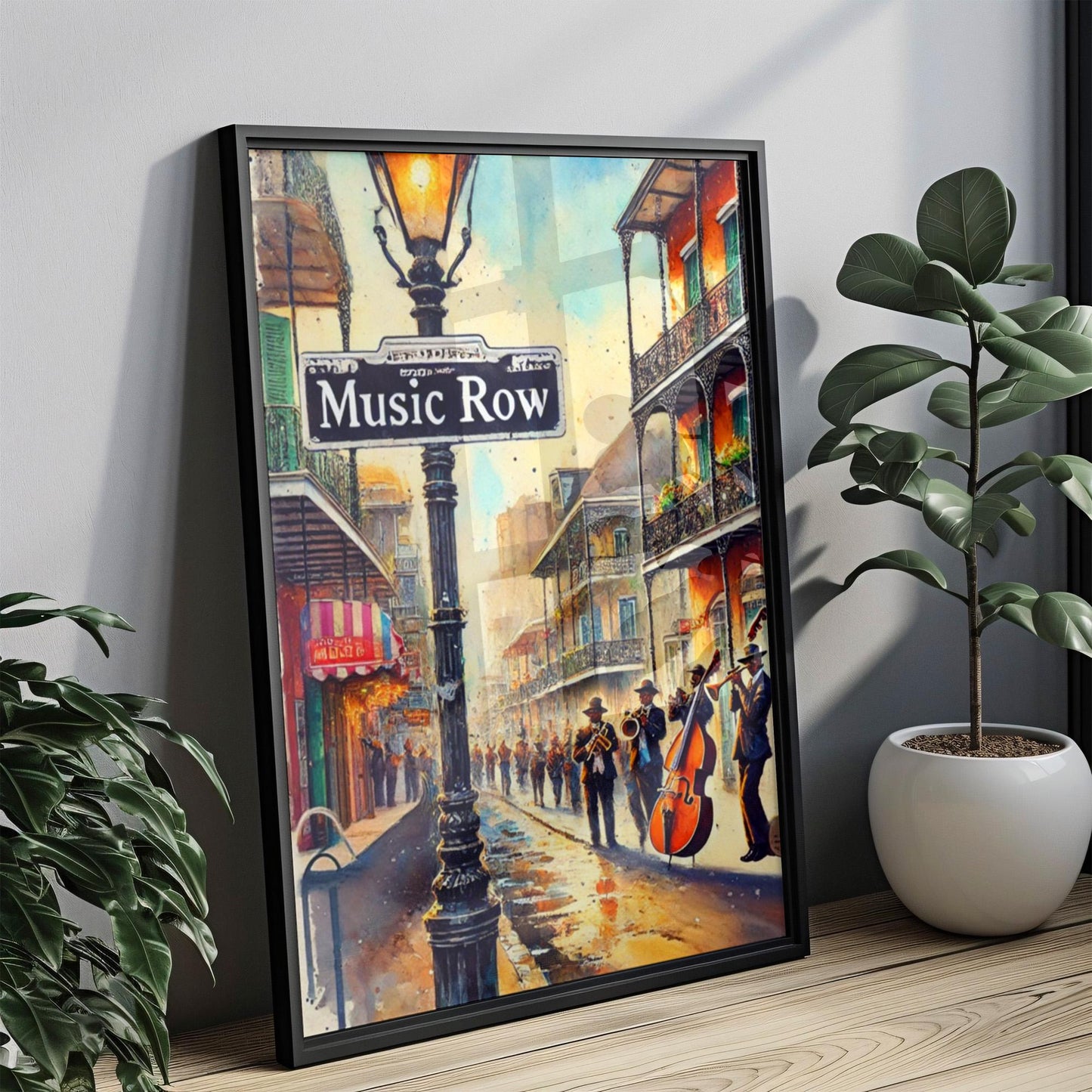 Music Row Nashville Art Print | Tennessee Travel Souvenir
