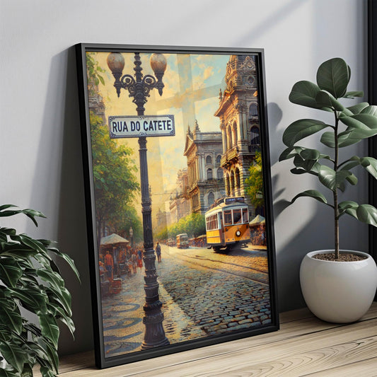 Rio de Janeiro Print: Rua do Catete, Brazil Travel Poster