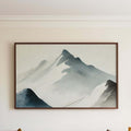 Snowy Mountain Landscape Wall Art Decor