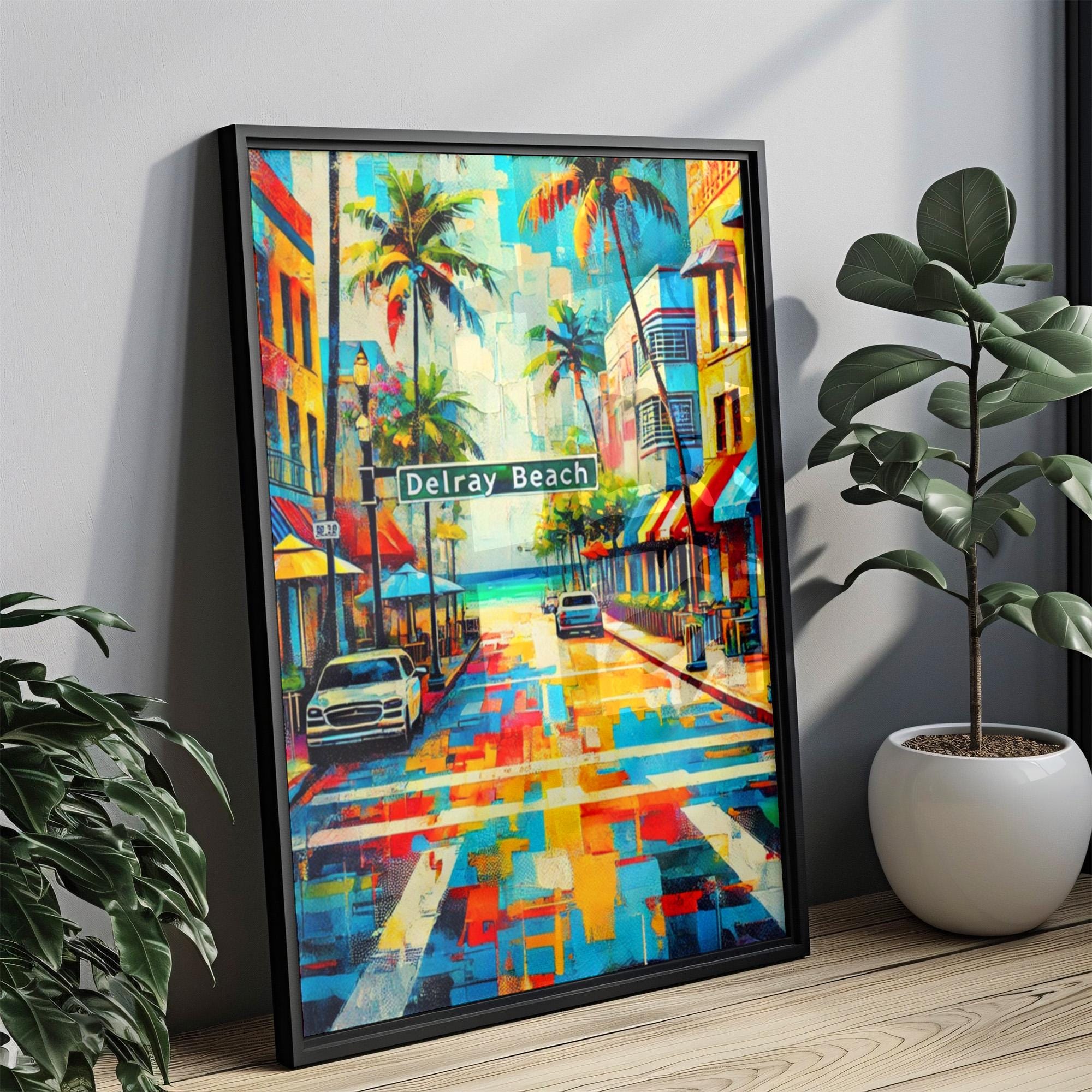 Delray Beach Wall Art - Delray Beach, Florida, USA