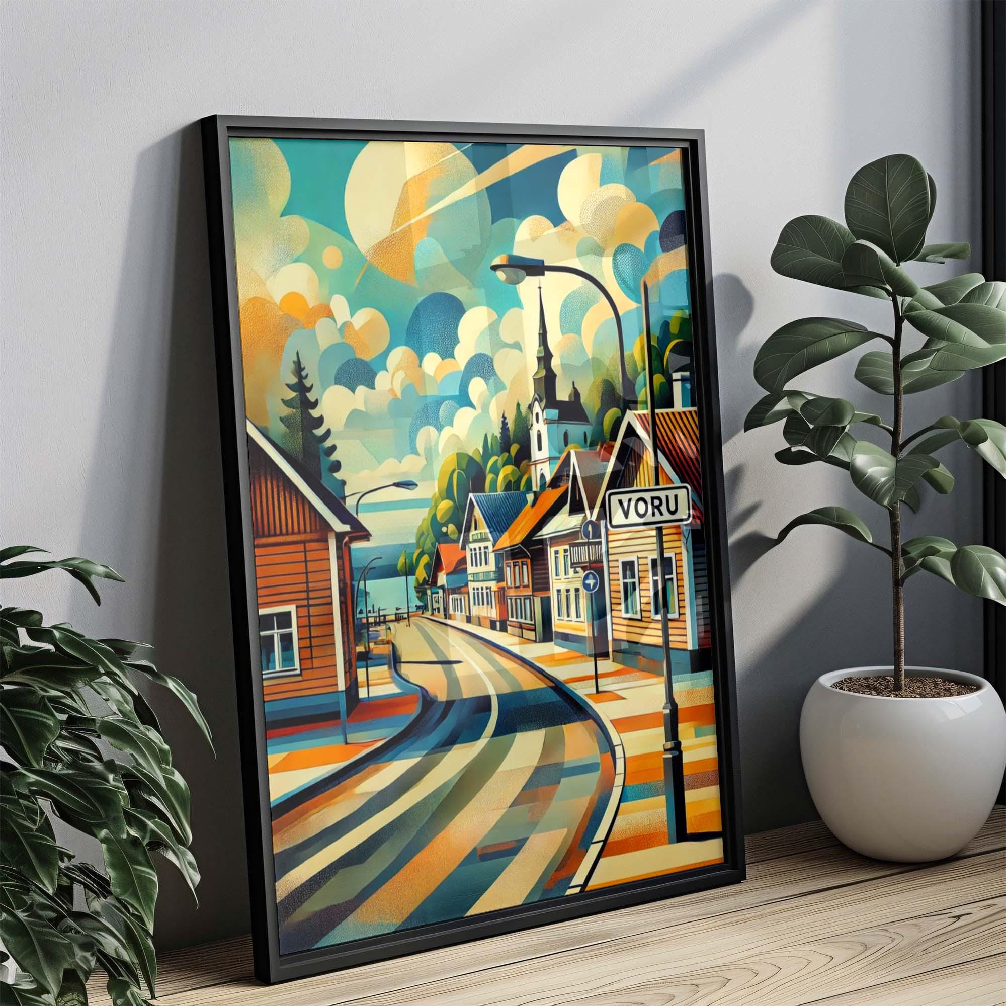 Voru City Travel Poster - Voru, Estonia