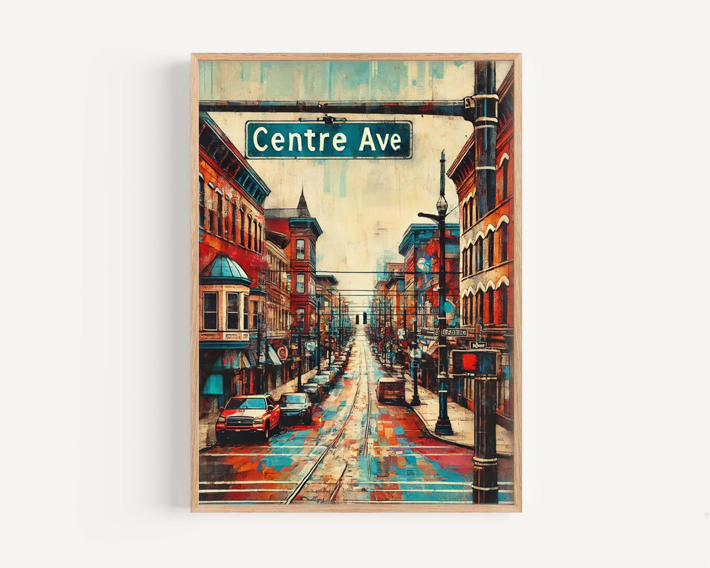 Pittsburgh Art Centre Avenue Wall Art Print, Pennsylvania Travel Poster, Housewarming Gift, Unique Pittsburgh City Decor
