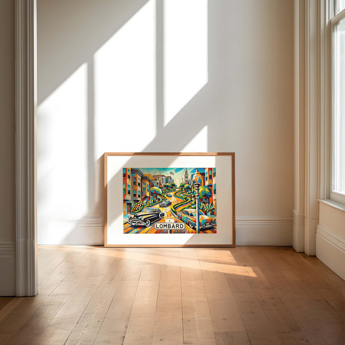 Lombard St Cubist Wall Art - San Francisco, California, USA