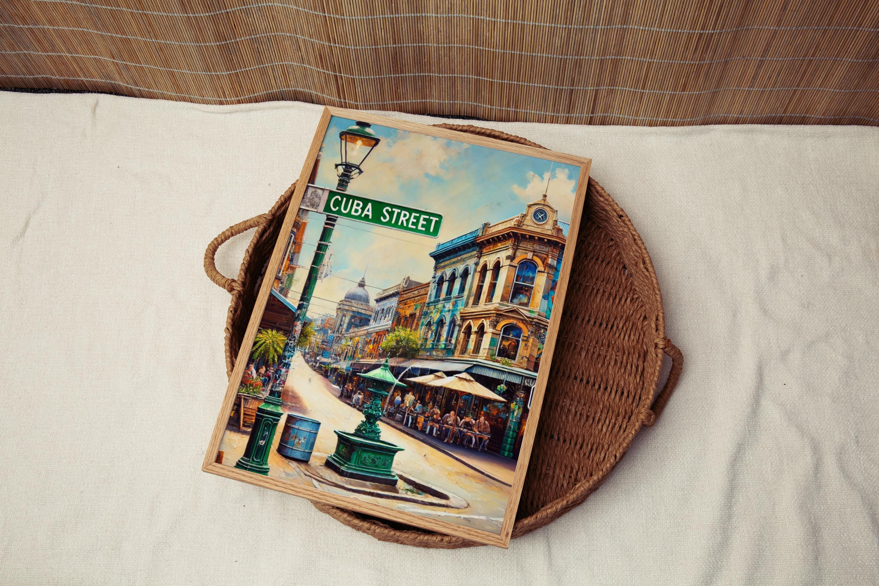 Cuba Street Art Print Bohemian - Wellington, New Zealand