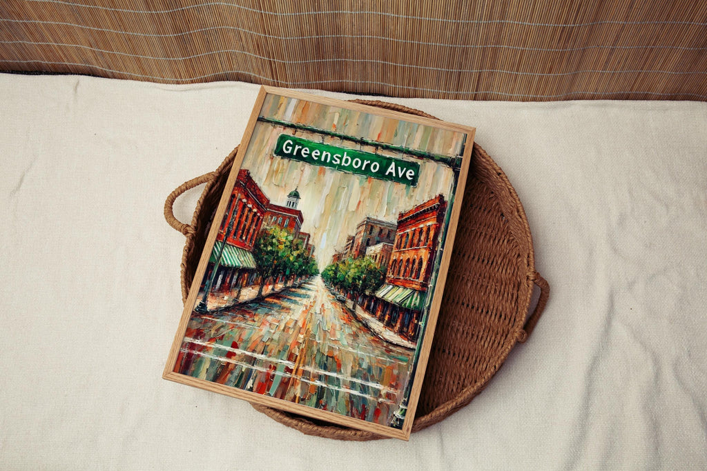 Greensboro Avenue Wall Art - Tuscaloosa, Alabama, USA
