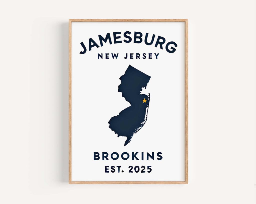 Custom Real Estate Print - Jamesburg, New Jersey, USA