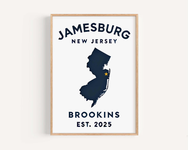 Custom Real Estate Print - Jamesburg, New Jersey, USA