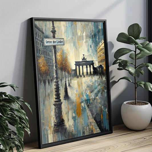 Unter den Linden Wall Art | Berlin Cityscape Print | Germany Travel Poster | European Wall Decor | Housewarming Gift | Travel Souvenir