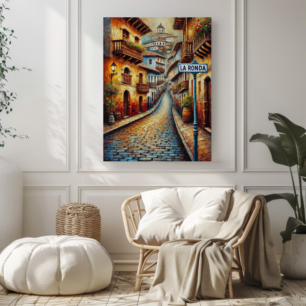 La Ronda Street Print - Quito, Ecuador