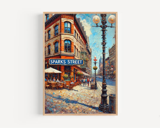 Canadian Ottawa Wall Art Print - Cityscape Travel Poster, Housewarming & Souvenir Gift, Modern Canadian Home Decor