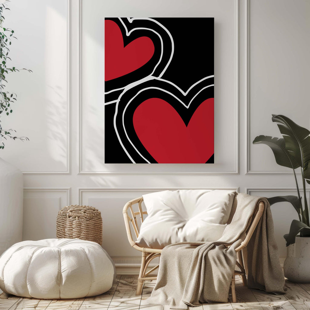 Dorm Hearts Wall Art
