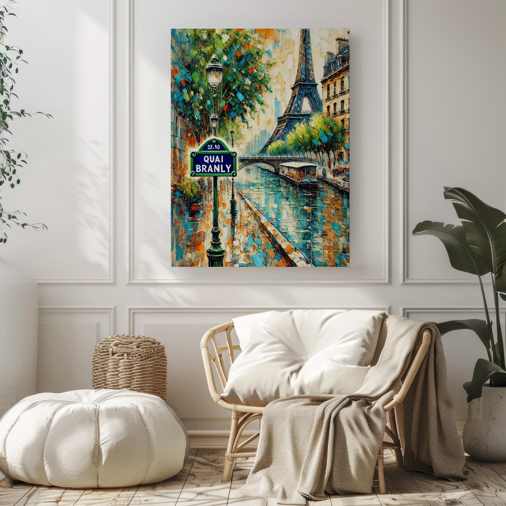 Quai Branly Wall Art Paris Print France Art Travel Poster Museum-Inspired Home Decor Gift for Francophiles and Museum Lovers