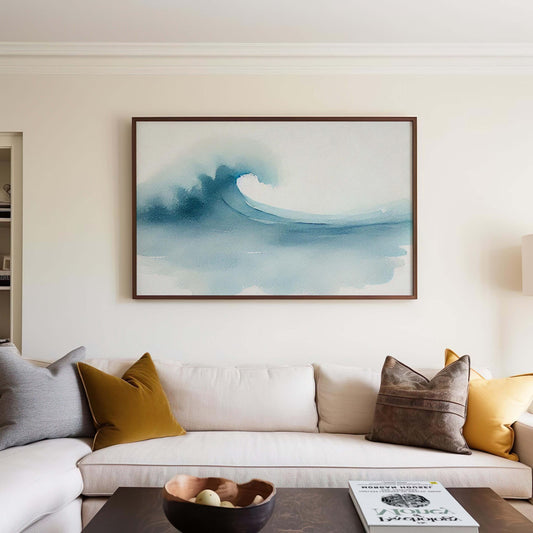 Nature Gift Wave Wall Art Ocean Print Beach Decor New Home Housewarming Family Nature Art