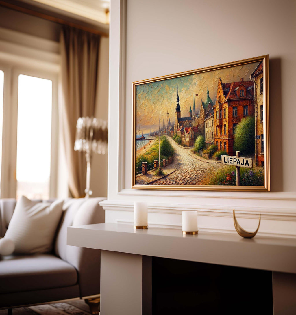 Liepaja Coastal Art Print - Liepaja, Latvia