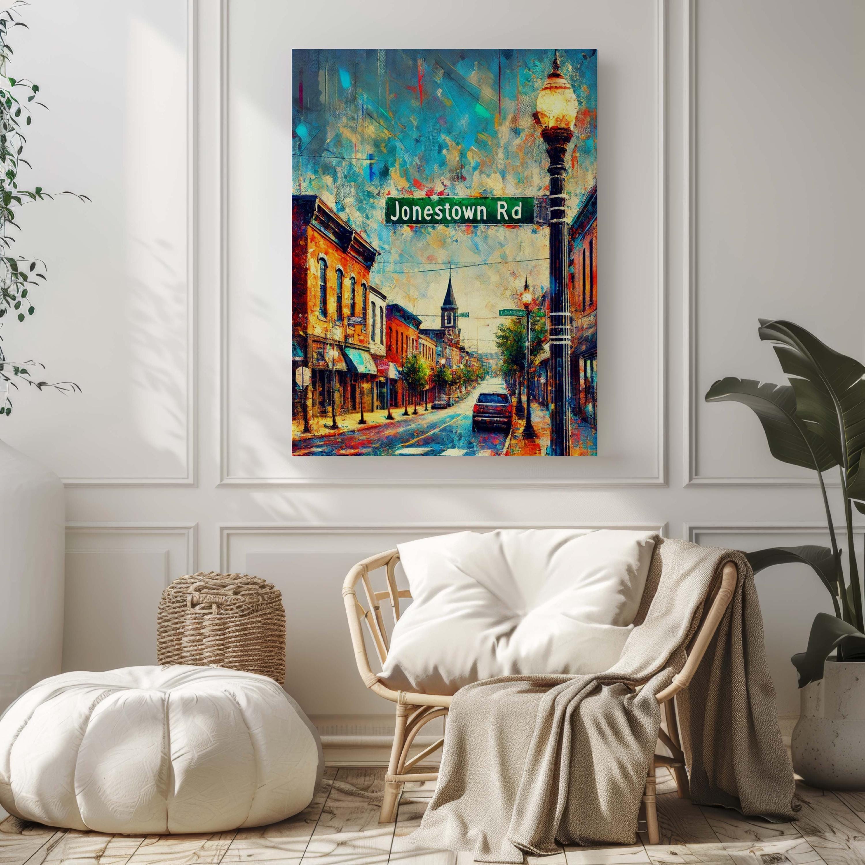 Jonestown Road Print - Harrisburg, Pennsylvania, USA