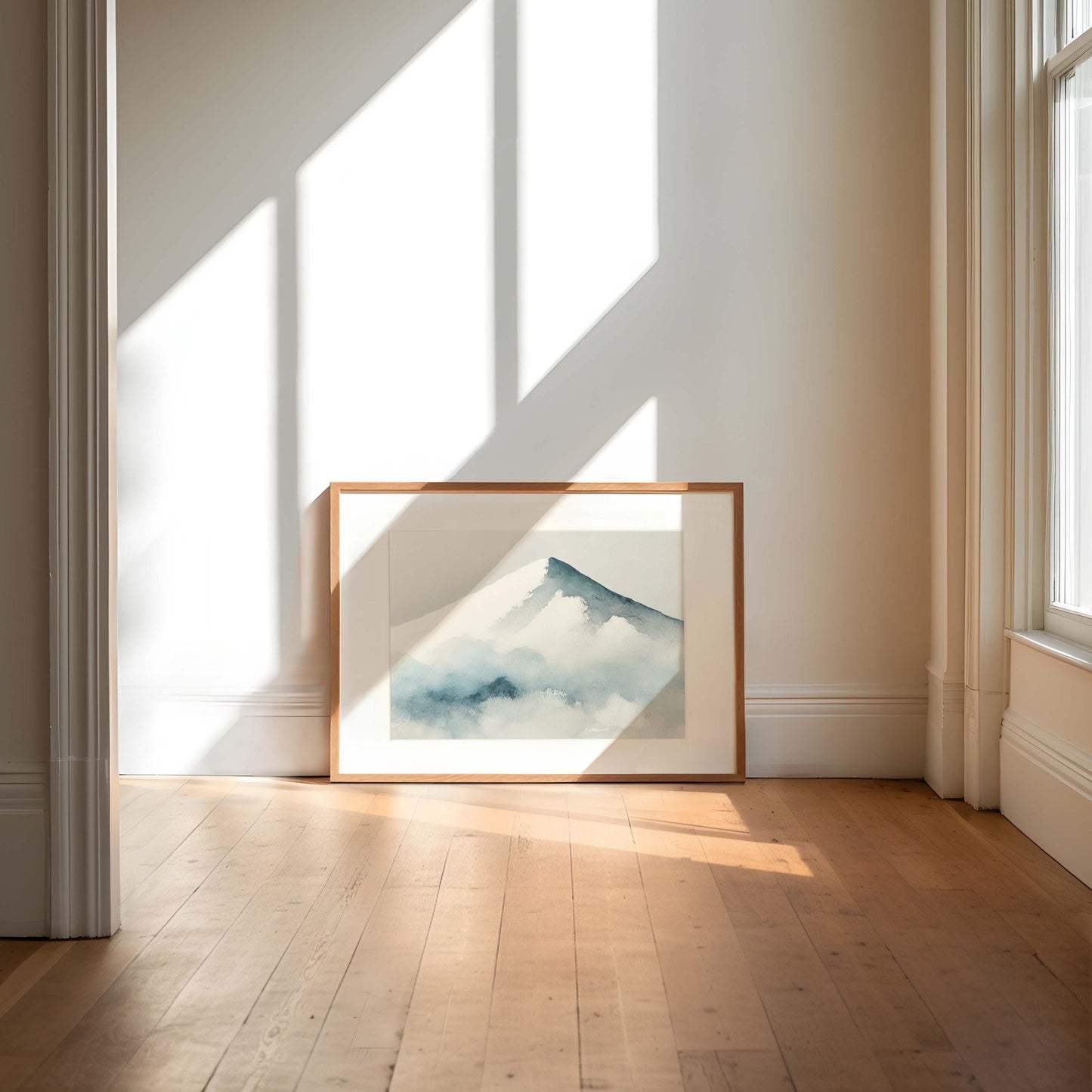 Nature Gift Mountain Wall Art, Snowy Landscape Print, Home Decor, Housewarming & New Home Art, Family Rustic Nature Poster