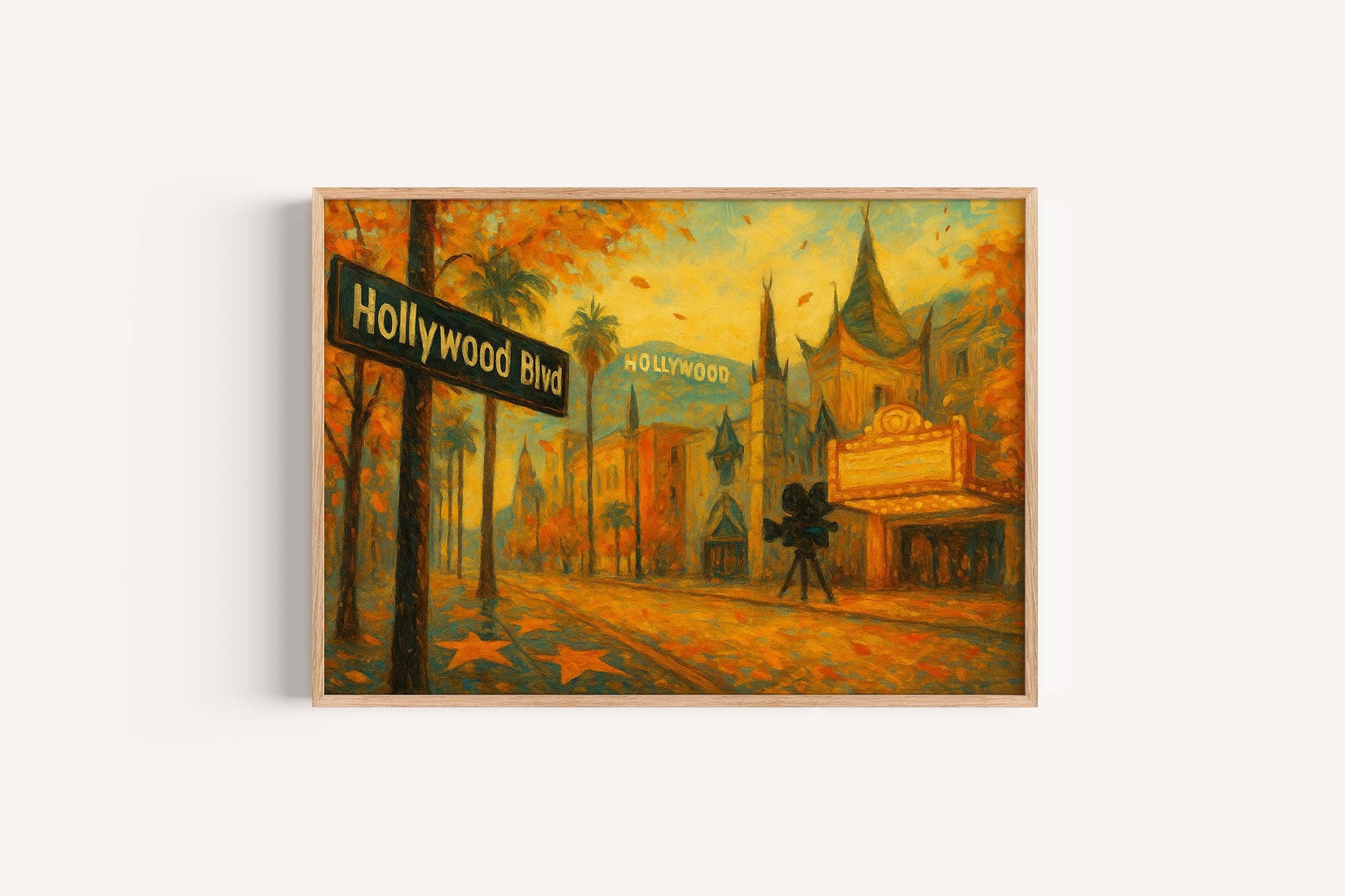 Hollywood Blvd Print Decor - Los Angeles, California, USA